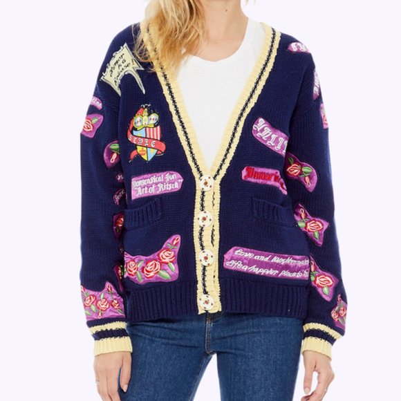 Nwt No Jeans Nonsensical Fun Cardigan 